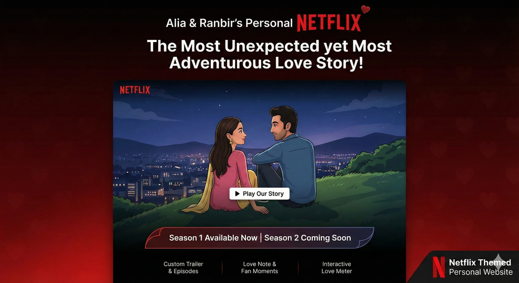 Netflix Themed Custom Website