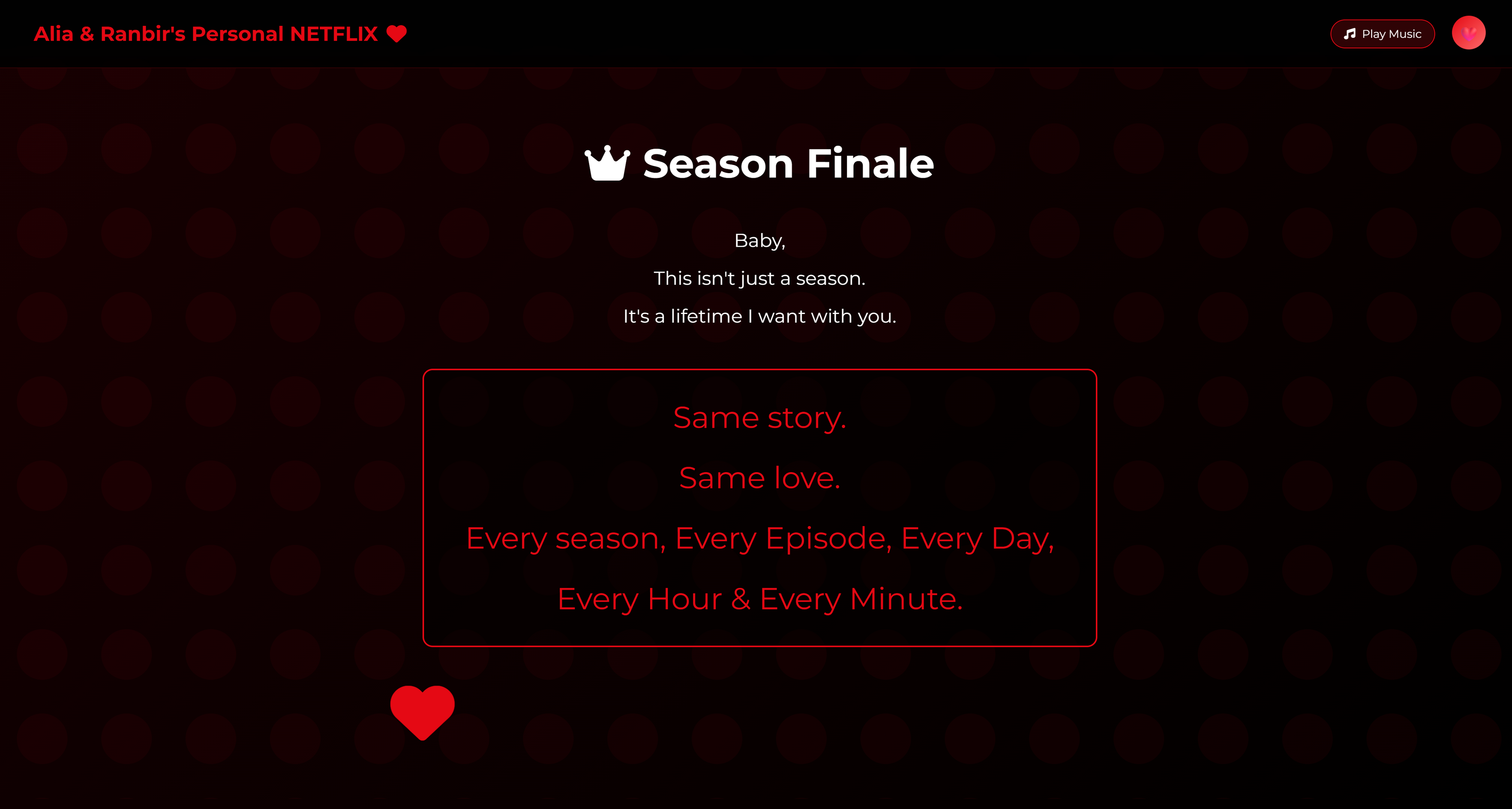 Netflix Themed Custom Website