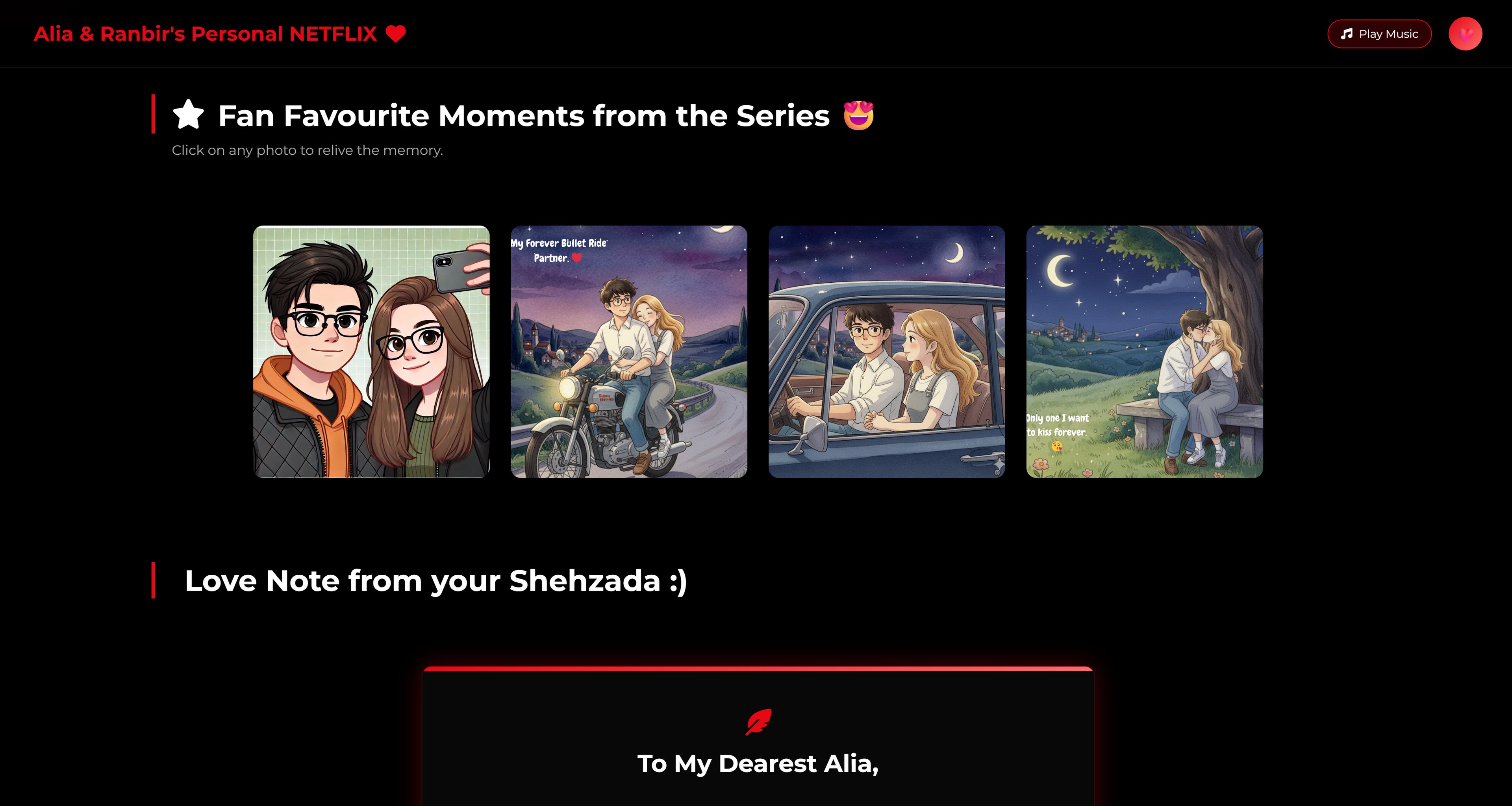 Netflix Themed Custom Website